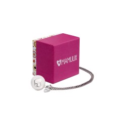 LLAMADOR DE ÁNGELES ESMALTADO BLANCO con corazones MAMIJUX