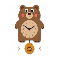 RELOJ DE PARED modelo OSO CON KIT DE LETRAS VINTIUN