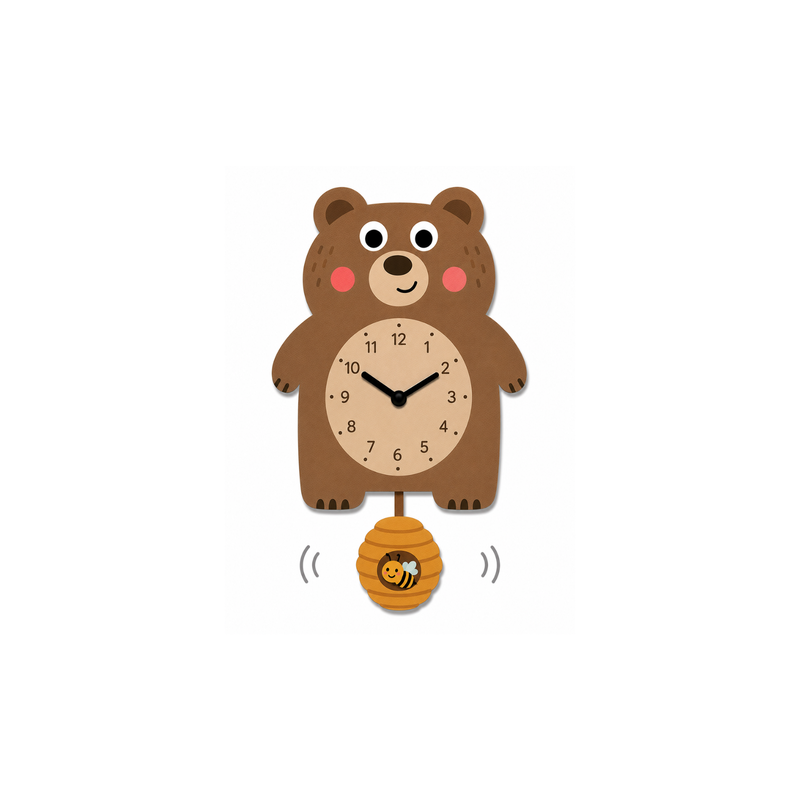 RELOJ DE PARED modelo OSO CON KIT DE LETRAS VINTIUN