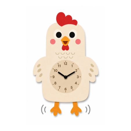 RELOJ DE PARED modelo GALLO CON KIT DE LETRAS VINTIUN