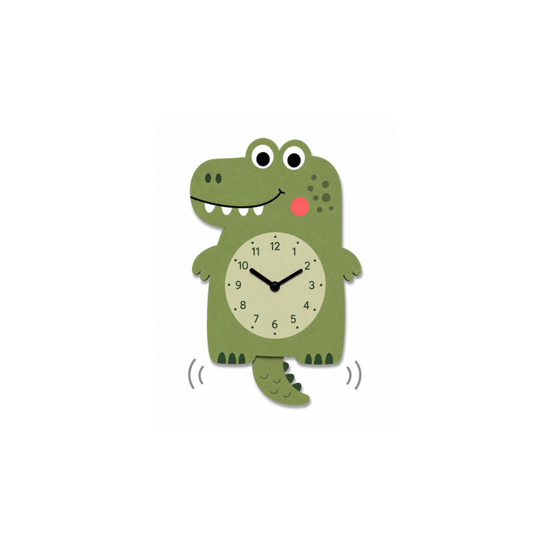 RELOJ DE PARED modelo COCODRILO CON KIT DE LETRAS VINTIUN