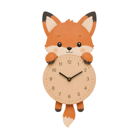 RELOJ DE PARED modelo ZORRO CON KIT DE LETRAS VINTIUN