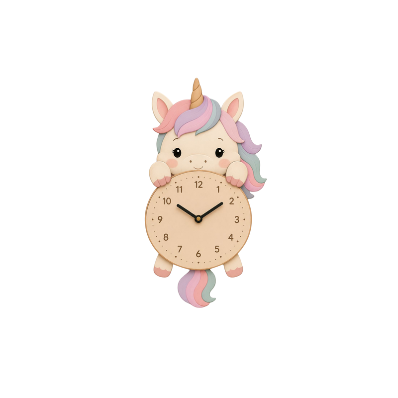 RELOJ DE PARED modelo UNICORNIO CON KIT DE LETRAS VINTIUN