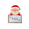 LÁMPARA MADERA PERSONALIZABLE modelo NAVIDAD PAPÁ NOEL CON KIT DE LETRAS VINTIUN