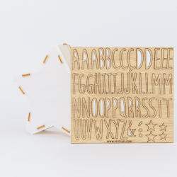 ESTRELLA MINI personalizable con kit de letras VINTIUN