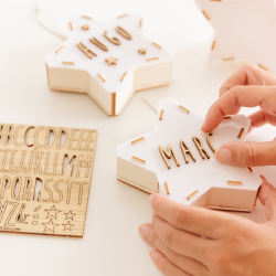 ESTRELLA MINI personalizable con kit de letras VINTIUN
