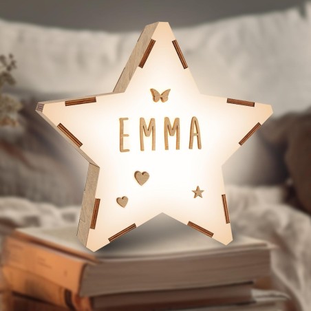 ESTRELLA MEDIANA personalizable con Kit de letras VINTIUN